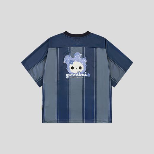 GOODBAI GOODEES烫钻logo花花仙人掌印花V领oversize球衣 商品图4