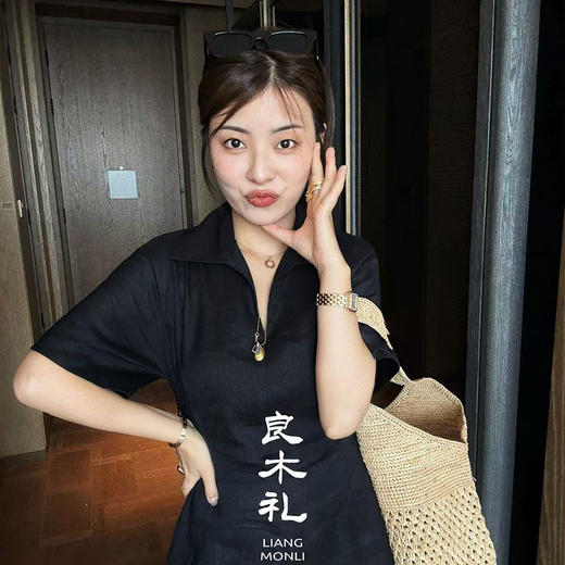 【卖完下架 不退不换】良木礼亚麻连衣裙（25126） 商品图2