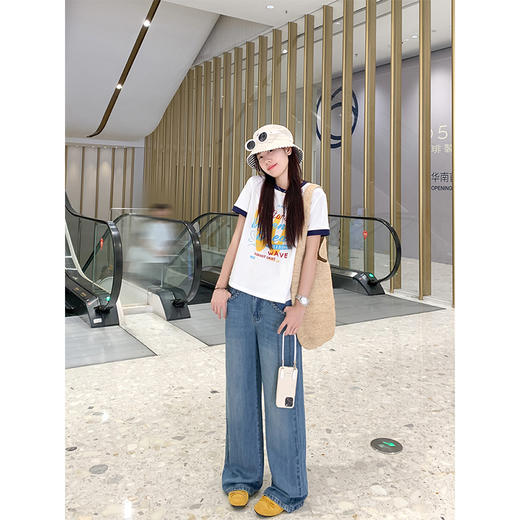 【189元任选2件】最后一波现货！复古高腰莱赛尔薄款直筒牛仔裤 商品图3