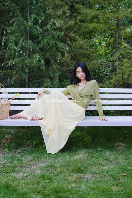 【门店同款】ENJOY夏季都市漫游交叉绑带针织开衫 162283171 商品图5