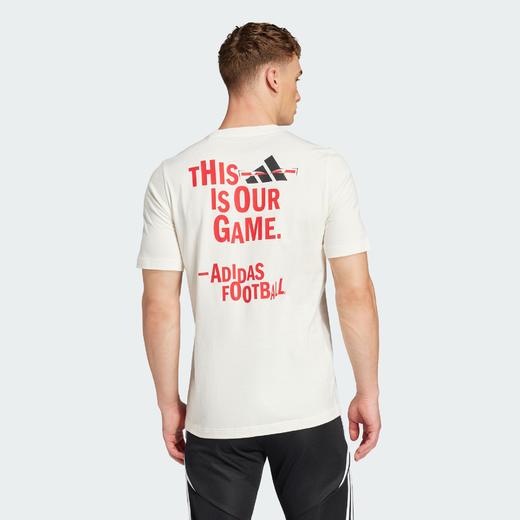 Adidas阿迪达斯FOOTBALL GRAPHIC TEE 纯棉足球运动短袖圆领T恤JD8215 商品图1
