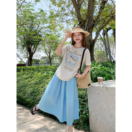 【149元任选2件】 现货！湖蓝半裙 商品图1