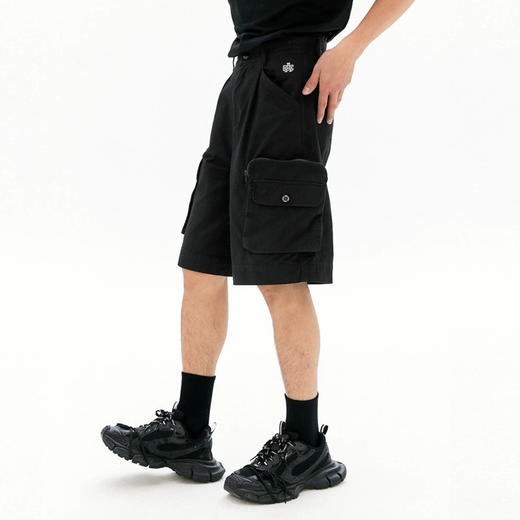 YKYB黄子韬工装裤短裤中性棉感机能五分裤立体大口袋美式高街中裤Y42NDK004 商品图1