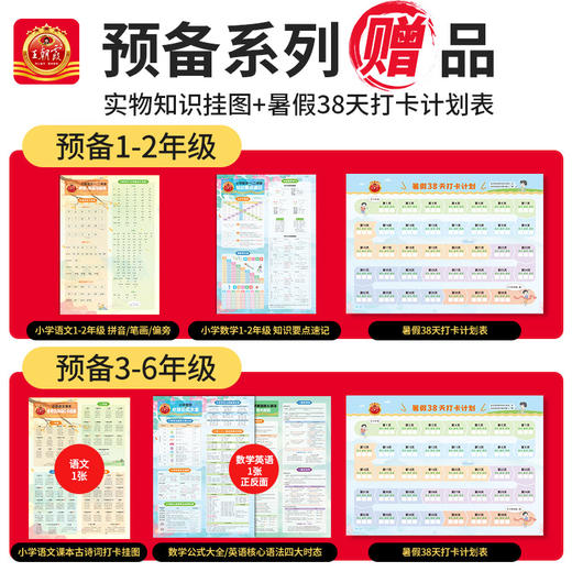 2025新版王朝霞预备1-6年级语数英暑假预习衔接同步训练新教材暑假38天规划幼小衔接二升三升四升五人教版通用版 商品图4