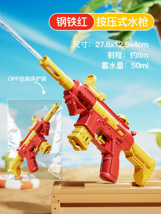 【激战一整夏❗潮玩糖果色系水枪】新款水枪儿童玩具喷水枪，按压发射加厚材质，可拆装设计多重体验，大容量水仗神器沙滩漂流水枪夏季戏水水枪QQ 商品图11