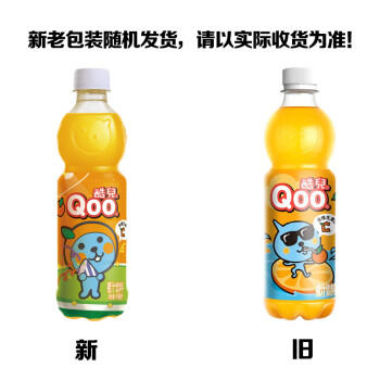可口可乐（Coca-Cola）美汁源酷儿 Qoo 橙味果汁饮料 450ml*12瓶 新老包装随机发货 商品图2