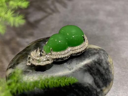 【御珠宫坊·传藏系列】金镶碧玉葫芦吊坠 商品图4
