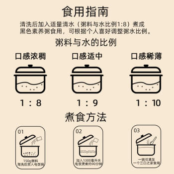 瑞利来紫薯黑米粥1.48斤营养早餐暖胃杂粮粥八宝五谷粗粮山姆同源粥料 /粮油调味 /杂粮 /复合粥米 商品图3