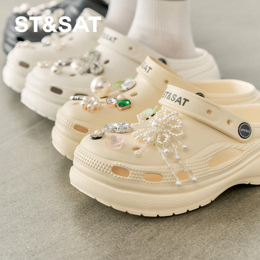 【悠游夏日】星期六钻饰珍珠厚底洞洞鞋SSD2110F5B 商品图8