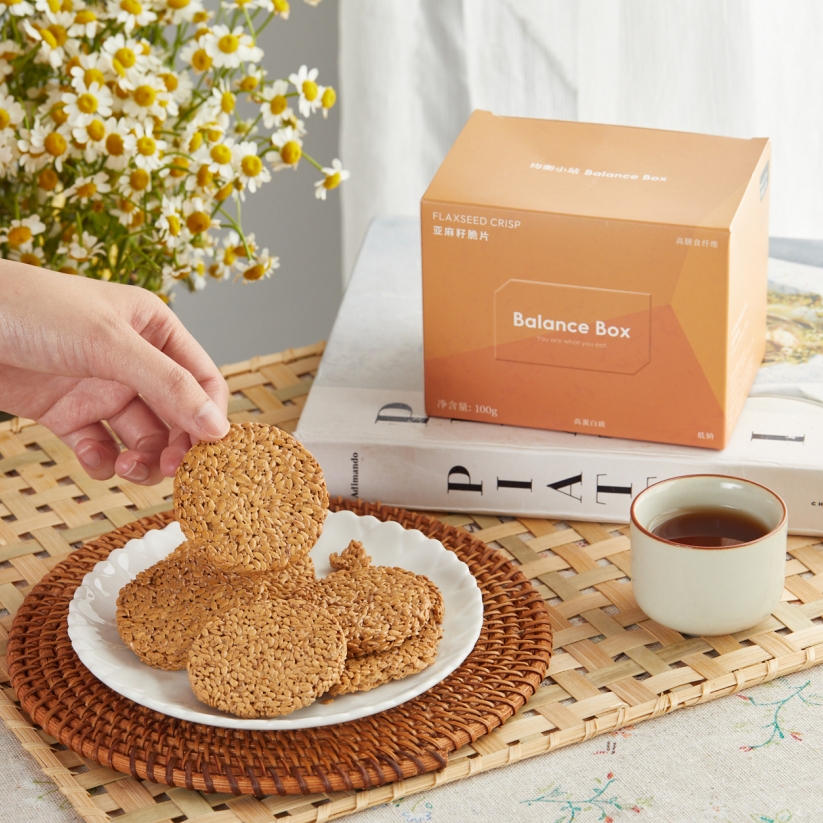 均衡小站亚麻籽脆片|富含膳食纤维和蛋白质，口口香脆酥