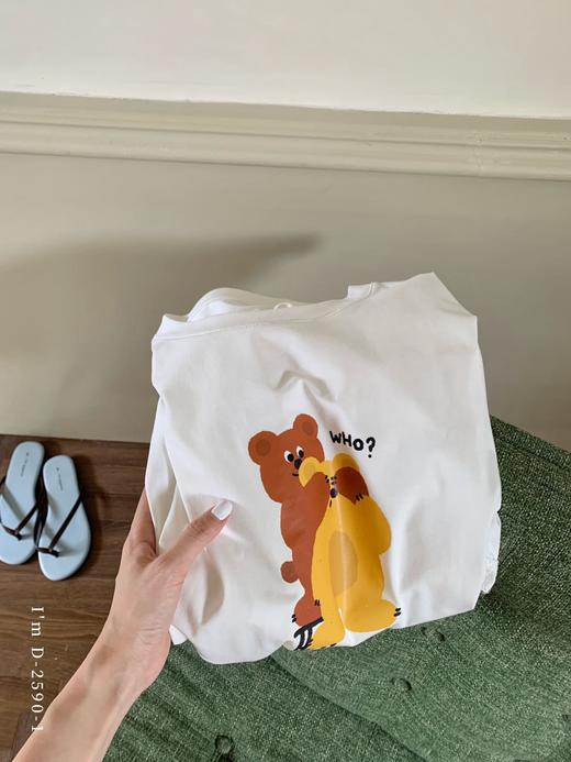 老米优品🎈 3-5天!  一眼心动！设计师原创手绘！《冰棉蕾丝卡通睡裙》当「黑猫警长」遇上「软萌熊熊」太可爱啦！Q250514B 商品图9