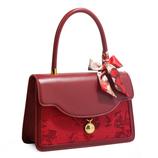 【预售3天】2025新款红色大容量手提包新婚礼物新娘女喜妈妈包喜婆婆结婚包LF703 商品图4