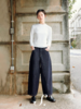 shyshystill/shy202411041/原色水洗色双色宽松牛仔八分裤 商品缩略图2