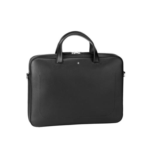 4062037009339 万宝龙MONTBLANC 软皮粒纹超薄公文包牛皮真皮126230 15英寸 可拆卸可调节肩带 商品图0