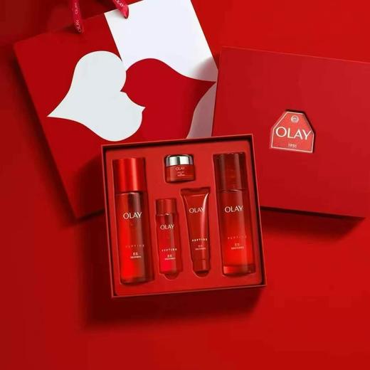 olay玉兰油塑颜金纯大红瓶水乳套装抗皱紧致淡纹抗衰护肤品套盒 商品图3