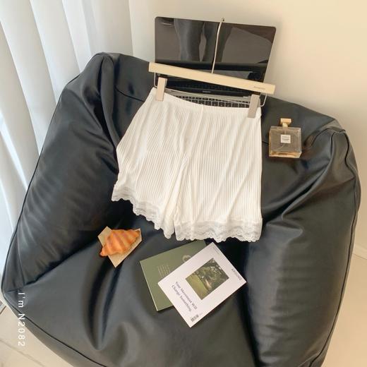 老米优品🎈 3-5天 ! 2条包邮。加大版！《冰爽螺纹蕾丝少女安全裤》少女心满满！精致又柔软，可以当家居裤~ K250514A 商品图1