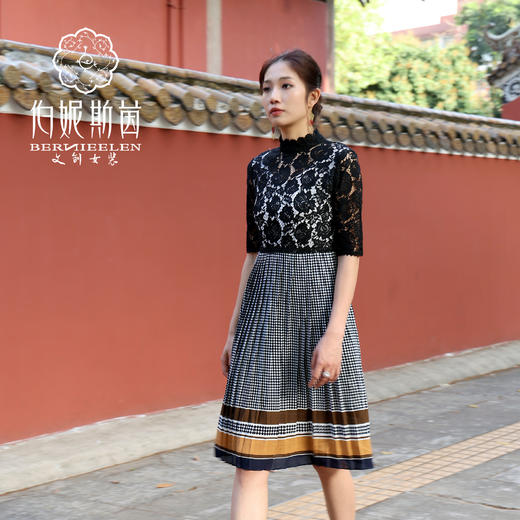 【伯妮斯茵】173S057--黑色连衣裙--中世纪的光明--《宁静之美》 商品图1