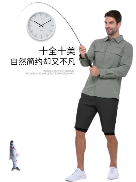 【ISPO获奖】33000ft北欧速干衬衫男户外衬衣轻透气防水防晒宽松夏季长袖钓鱼 商品图4