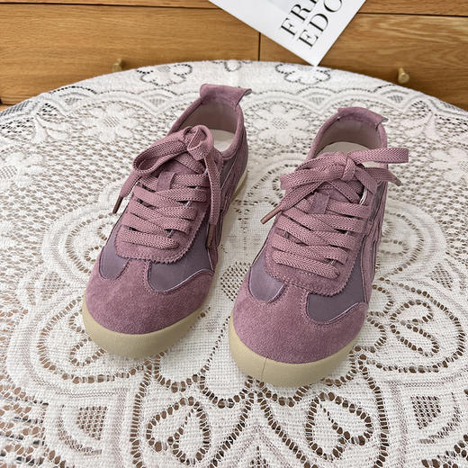 D051418复古时髦拼色系带阿甘鞋女百搭休闲运动鞋 商品图5