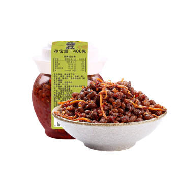 鲜窝窝 姜丝霉豆豉豆子400g 湖南腊八豆下饭菜香辣姜丝辣八豆瓣酱辣椒酱 /粮油调味 /调味品 /中式酱料 商品图5