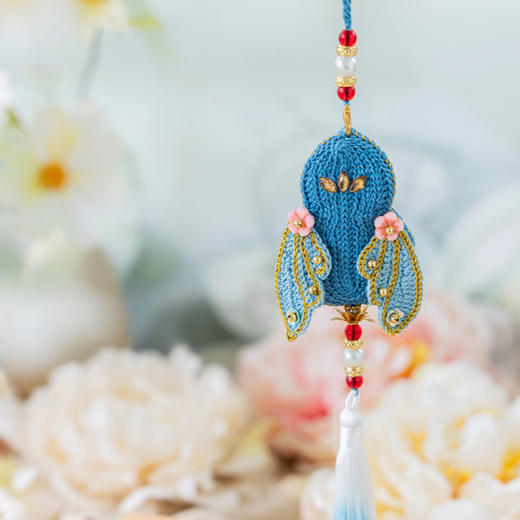 苏苏姐家金蝉福禄香囊手工DIY钩针蕾丝线毛线团礼物挂件材料包 商品图2