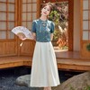 新中式国风牛仔套装裙2025新款女装减龄夏装搭配短袖半身裙两件套YLFS8888 商品缩略图3