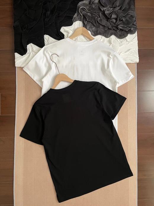 D051431基础款字母logo圆领短袖T恤男女同款 商品图1