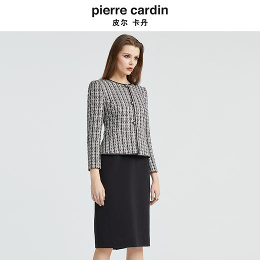 皮尔卡丹女装新款都市高频职业AB配连衣裙P4348E4962B3 商品图1