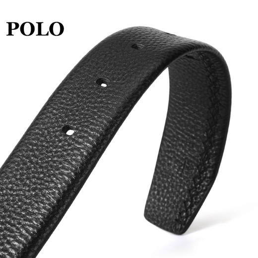 POLO 男士皮带商务休闲鳄鱼纹腰带双头层牛皮男裤带012251 商品图7