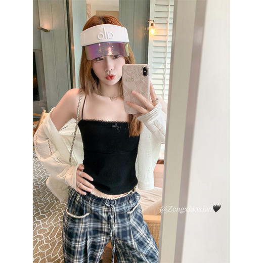 <曾小咸推荐>现货秒杀！卖完不补 ！微信打折价！甜辣妹蝴蝶结小背心带胸垫 日常99.99 立减50 秒杀49.99！ 商品图1