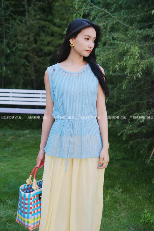 【门店同款】ENJOY夏季“后花园”镂空吊带针织衫 162495641 商品图5