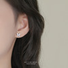【蝴蝶半夏】S999纯银蝴蝶镶嵌锆石耳钉【YXS-E5455】 商品缩略图3
