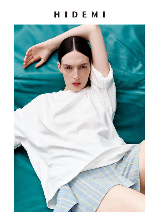 HIDEMI 度假系列艺术刺绣面料不规则荡领设计感优雅气质上衣短裤长裤套装 商品图4