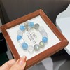 钻石豪门23000积分天然海蓝宝灰月光手链（12mm+） 商品缩略图1