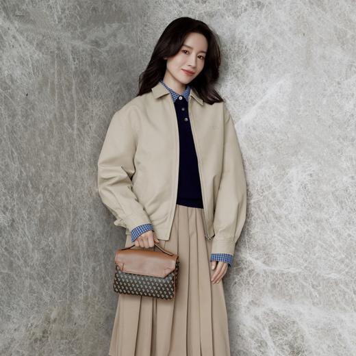 董洁同款！迪桑娜女包新款幸运锦囊公文包单肩斜挎包老花手提小方包 商品图0