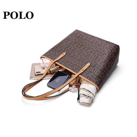 POLO 女士手提包时尚百搭斜挎包大容量印花单肩女包340983 商品图11