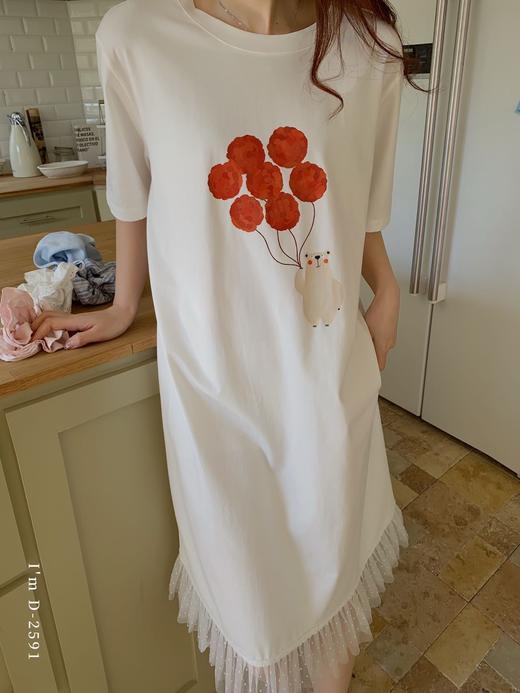 老米优品🎈 3-5天! 美翻啦！一条从早穿到晚的神仙睡裙！《纱纱花边💗蕾丝芭蕾风遛弯裙》高颜值，超舒适！Q250514A 商品图4