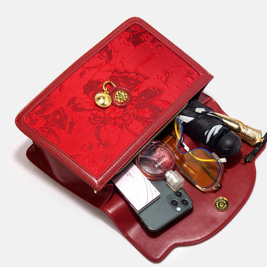 【预售3天】2025新款红色大容量手提包新婚礼物新娘女喜妈妈包喜婆婆结婚包LF703 商品图3