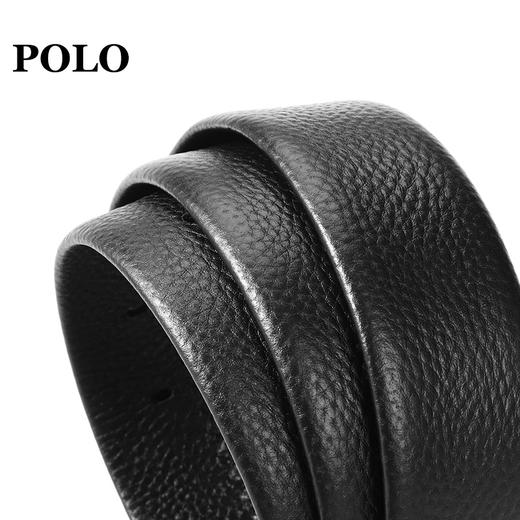POLO 男士皮带商务休闲鳄鱼纹腰带双头层牛皮男裤带012251 商品图6