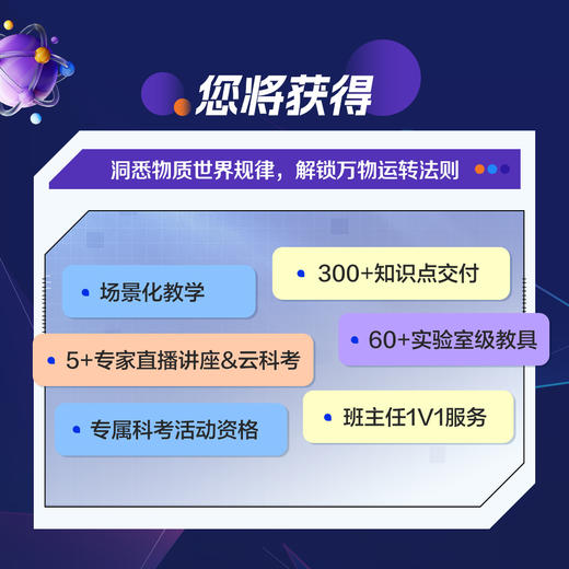 【拍前请看详情页售卖时间9.20-10.24】🍀学而思博物系列课程全新改版！！【自然博物】和【物质科学】更新为六主题系统课 商品图1