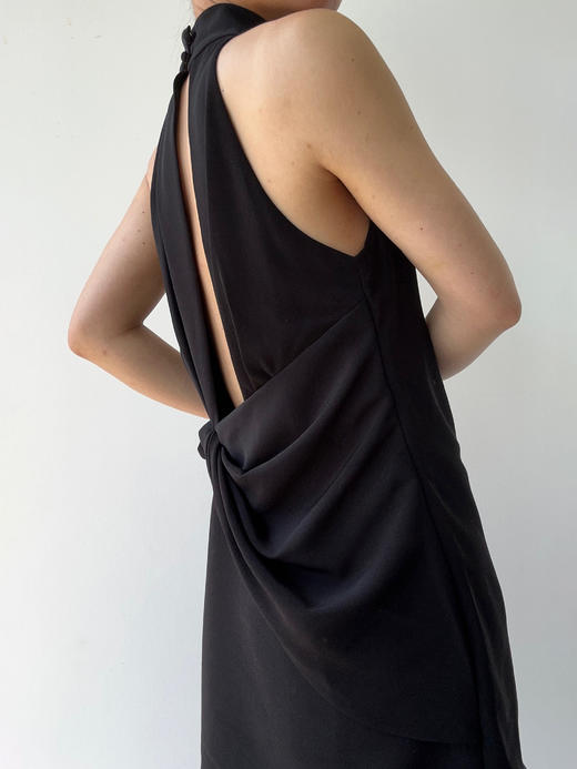 VC｜SS25019 Shanti draped back dress [连衣裙  黑 / 米白 / 粉 ] 商品图0