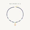 Manreya“蓝色诗序”天然石项链银镀金项链 商品缩略图0