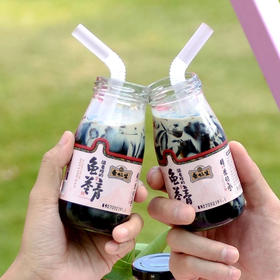 （送奶油球、吸管）罗浮龟仙生·龟苓膏丨夏天必备“灭火饮”，可以吸着吃的龟苓膏，160g玻璃瓶装