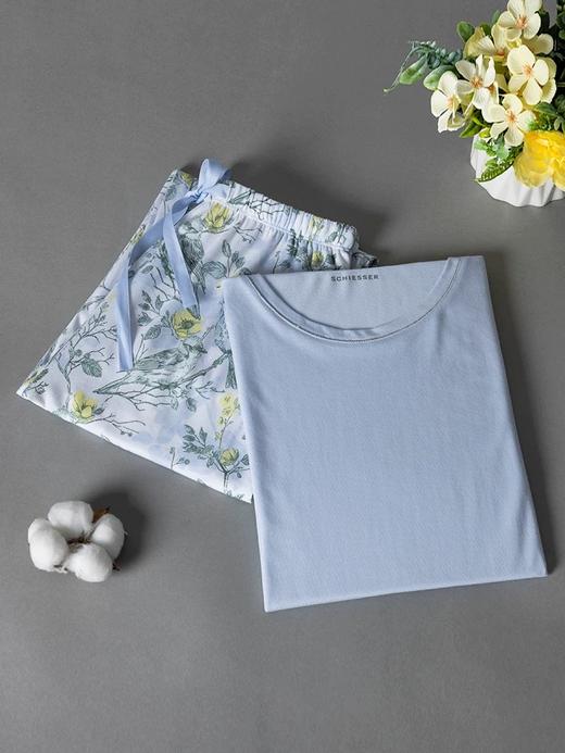 【32S棉莫】SCHIESSER德国舒雅女士七分袖套装32S棉莫单面布七分袖套装31/24778H 商品图8