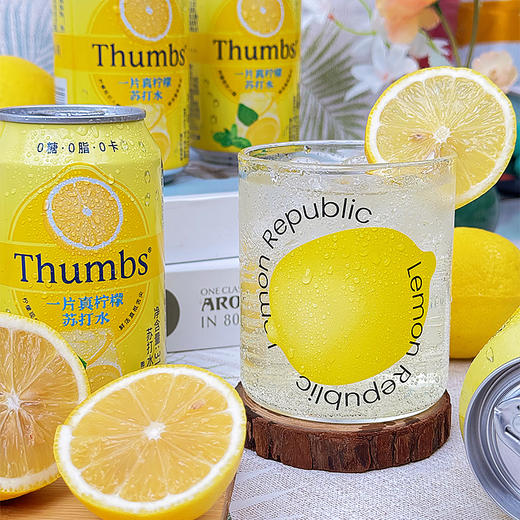 【一片真柠檬苏打水饮料】每罐里面有一片真实柠檬片，香味浓郁，气泡细密，冷藏后入口清爽解腻，清新回甘，解腻神器 商品图5