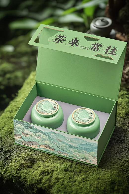 茶来常往瓷罐【绿.明前龙井2瓷】35元1套.整箱10套.整箱包邮 商品图2
