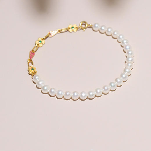 木犀系列  S925银淡水珍珠手链 商品图1