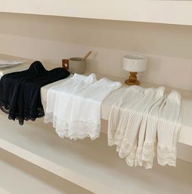 老米优品🎈 3-5天 ! 2条包邮。加大版！《冰爽螺纹蕾丝少女安全裤》少女心满满！精致又柔软，可以当家居裤~ K250514A