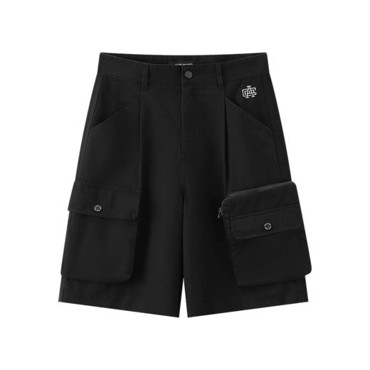 YKYB黄子韬工装裤短裤中性棉感机能五分裤立体大口袋美式高街中裤Y42NDK004 商品图3