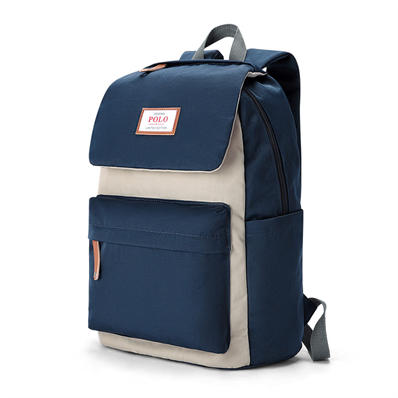 POLO男双肩包时尚韩版书包14英寸电脑包大容量潮流背包091601 商品图1
